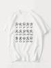Streetwear Vintage Mathematical Equation Pattern Men's and Women T Shirt Tee Casual Oversize Le