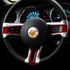 For Ford Mustang 2009 2010 2011 2012 2013 2014 Accessories Car Steering Wheel Sticker Decal Carbon Fiber Interior Trim