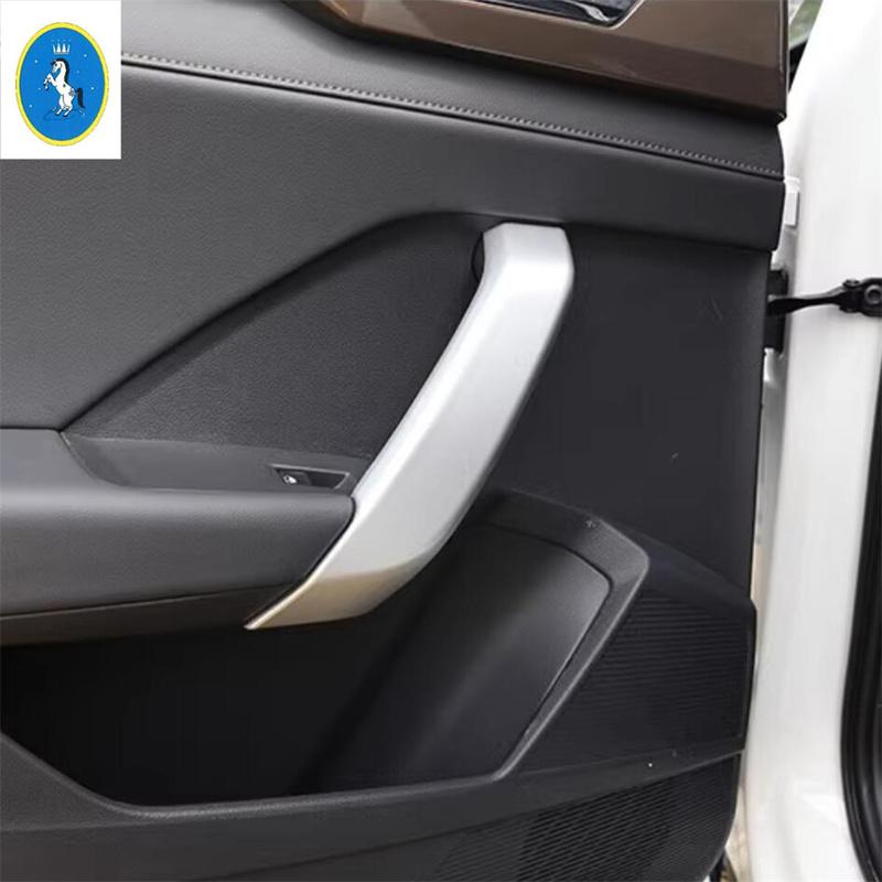Matte Head Lights Lamp / AC Air Outlet / Water Cup Holder Cover Trim For VW Volkswagen Tharu / Taos 2018 - Car Accessories