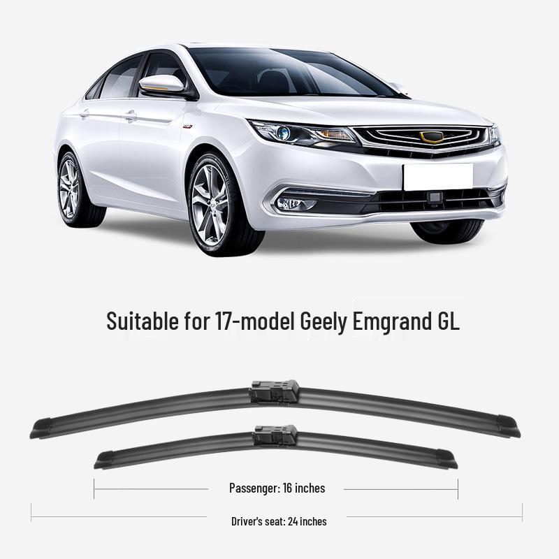2017 Geely Emgrand GL Frameless Silent Wiper Blades