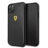 Case for Iphone 11 Pro Max Ferrari Carbon Black Effect