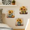 Fun-f73 Oil Painting Sunflower Bedroom Living Room Beautifying Decorative Wall Stickers