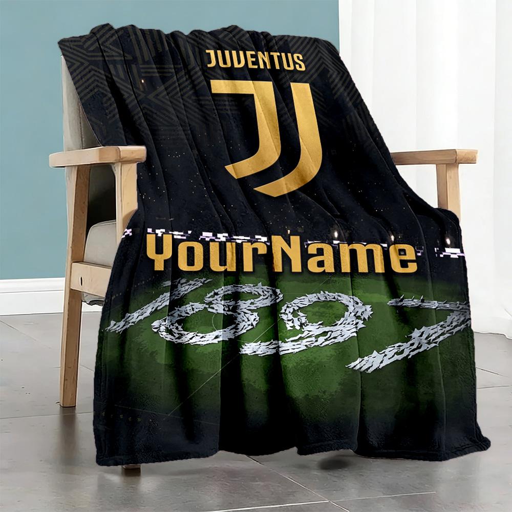 Juventus Personalized Name Blanket Multi-purpose Personalized Blanket Comfortable Throw For Livingroom Nap Chair Sofa for All Occasions