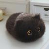 Peluche Carino Gatto Pancione per Alleviare lo Stress Squishy Ripieno Calico Siamese Gatto Nero Grasso Peluche Regalo di Compleanno per Bambini Decorazione per la Casa