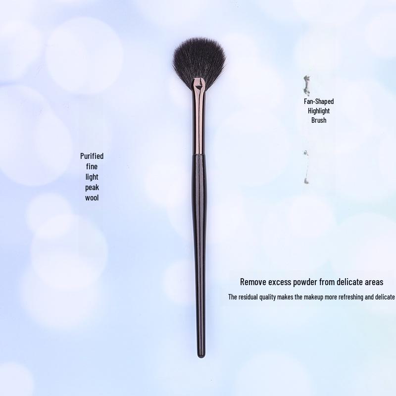 Set de 15 pensule de machiaj Zui Hongyan Cangzhou din păr de animal cu lână fină de vârf deschis