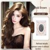 Korean Style Invisible Full Wig for Women - Realistic Scalp, Long Curly Waves, Traceless Fit