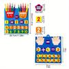 1PC Kid's Math Felt Board with Finger Number Learning Counting Preschool Manipulatives Educational Travel Game Toy for Children