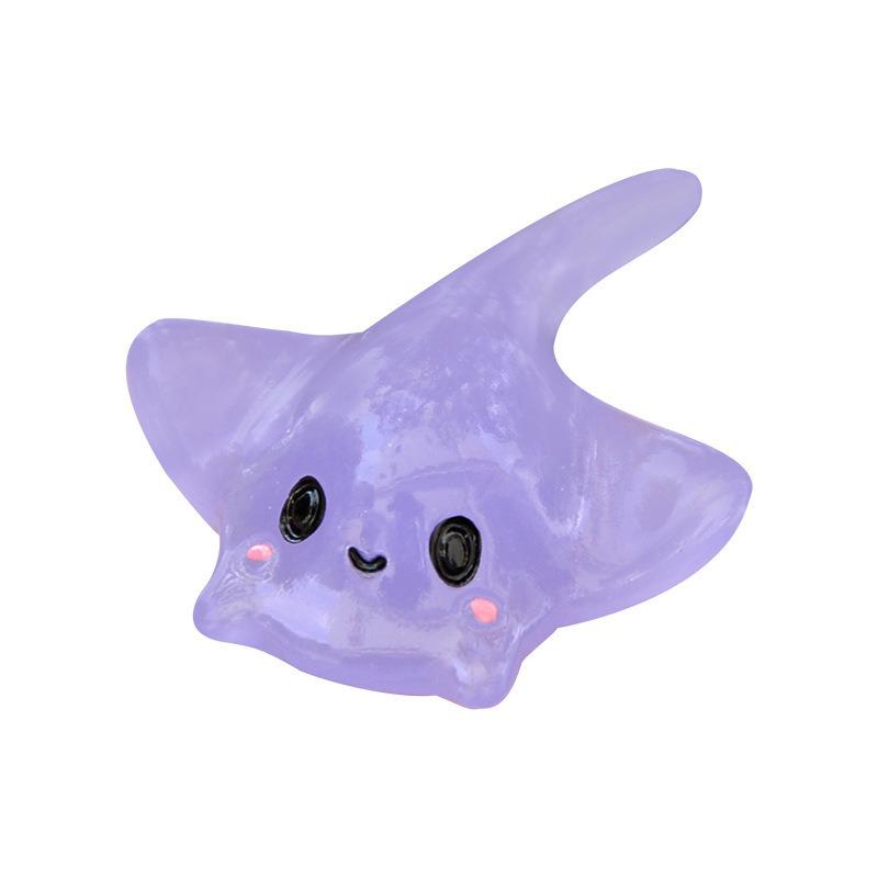 Moss Micro-Landscape: Luminous Marine Animal Figurines for Fish Tank Decoration
