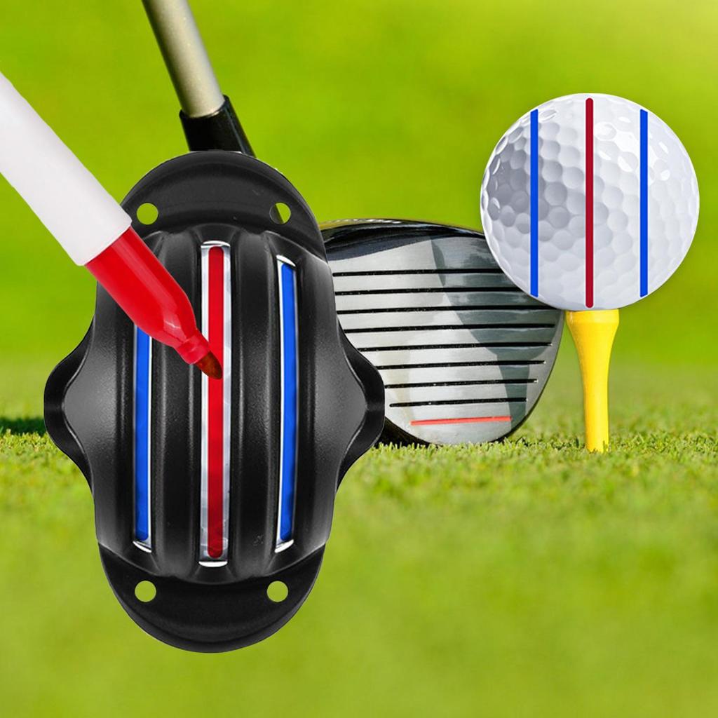 1pc Golf Ball Line Liner Drawing Marking Alignment Putting Tool and 2 Pieces Golf Ball Marker Pen, Golf Scribe Accessories
