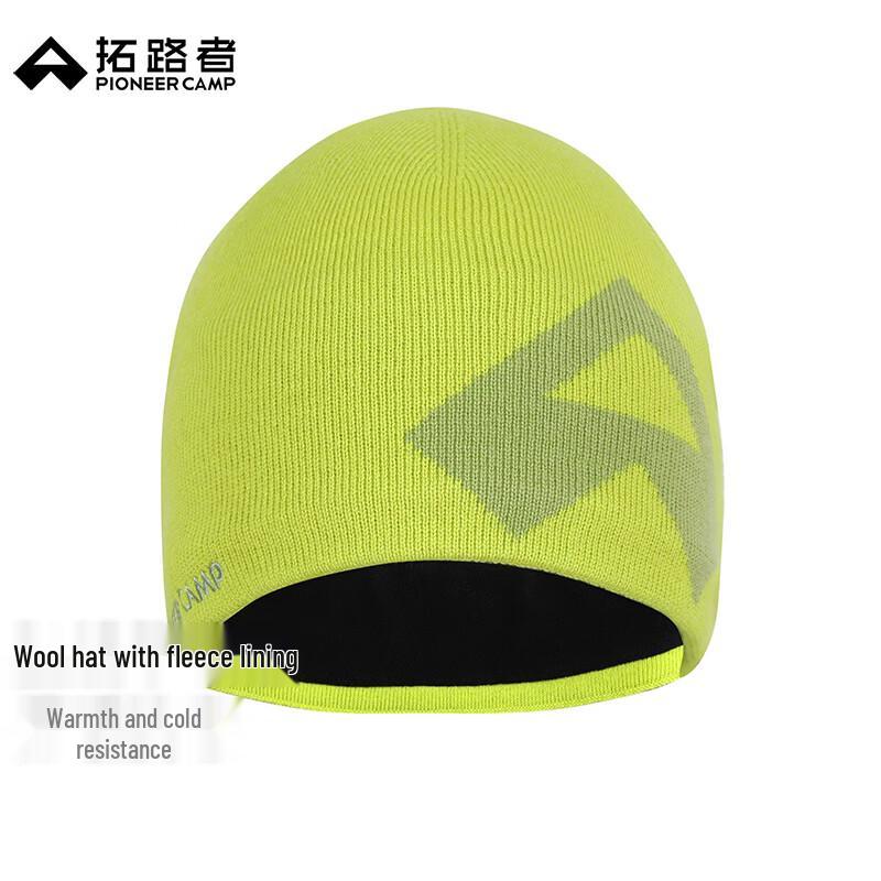 Unisex Wool Knit Winter Beanie 54-62cm флуоресцентный зеленый