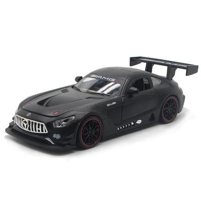 1/24 escala benz amg gt diecast carro modelo de brinquedo, puxar para trás veículo de brinquedo com som e luz para crianças criança meninos meninas coleção de presentes