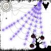 8 Modes Luminous Halloween Spider Glow Scary Giant Spider Practical LED Spider Net  Garden Yard