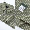 Japanese Retro Floral Tie Accessories Vertical Striped Short-sleeved Shirt Summer Loose Casual Shirt Men and Women Couples