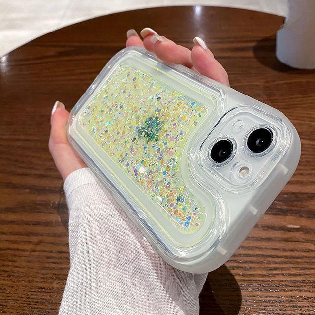 

Прозрачный мягкий чехол для телефона Ins, блестящий чехол для телефона Iphone 14 13 12 11 Pro Max, противоударный прозрачный чехол For iPhone 14Pro Max