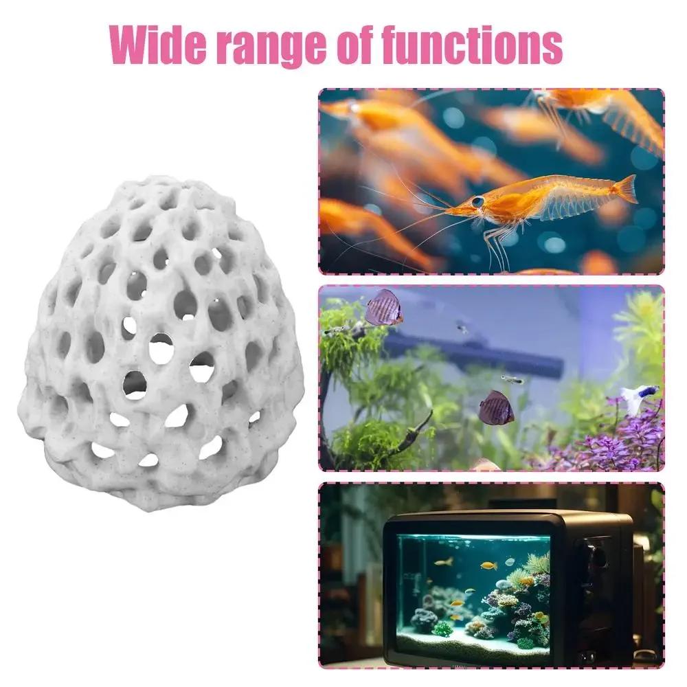 1 Stück Garnelenverstecke für Aquarium Garnelen Fischtank Versteckhöhle für kleine Fische Porös Stabil Aquarium Verstecke Höhle für Betta Fischtank