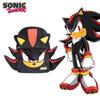 Wlags Handmade Sonic Shadow Black Backpack Plush Material Modern Cool Style