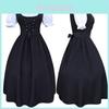 Affascinante Abito Costume Medievale Vintage da Donna con Laccetti Coulisse Vita Alta e Maniche Corte