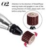 Multiple Sizes Sander Wheels Aluminum Oxide Coated Flap Wheels Die Grinder Flap Wheel  For Dremel
