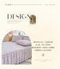 Sleeping Grid A-class Cloud Feeling Cotton Wrinkled Yarn Double-layer Yarn Bed Skirt