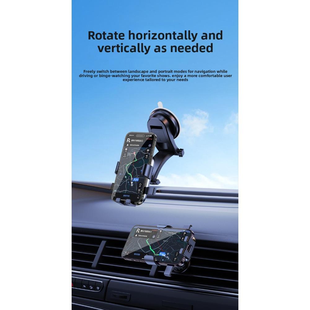 New Car Phone Holder Dashboard Suction Cup Mount Navigation Bracket Air Vent Phone Stand for Car