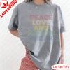 Peace Love and Summer Break Summer Lover TShirt Retro Fashion Summer Beach Vacation Clothes Ladies Casual Wear Women Clothing