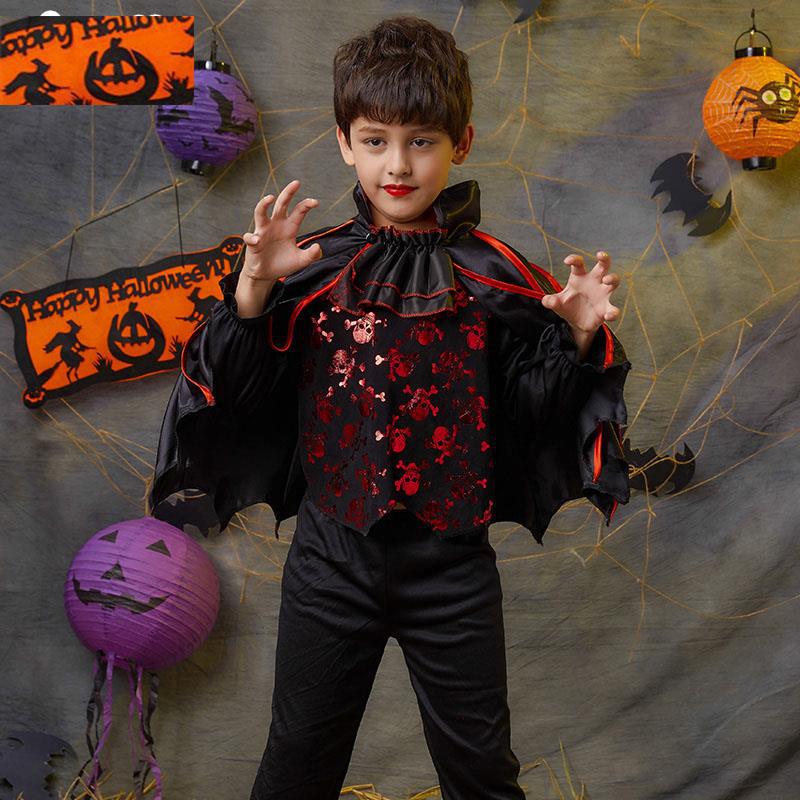 Halloween Kids' Vampire Princess & Pumpkin Cloak Costume Set