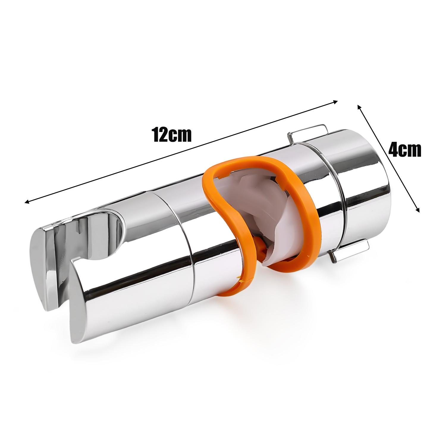 

ABS Plastic Shower Slide Rail Bar Holder Adjustable Clamp Holder Bracket Replacement Tool Bathroom Hand Shower Rail Slider Clamp оранжевый