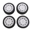 4PCS RC   Tires Fit for    01 XV02 70mm 1:10 Scale Plastic Nylon RC Car Wheel Hub Tire