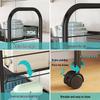 Multi-layer Movable Kitchen and Bathroom Storage Trolley and Vegetable Basket