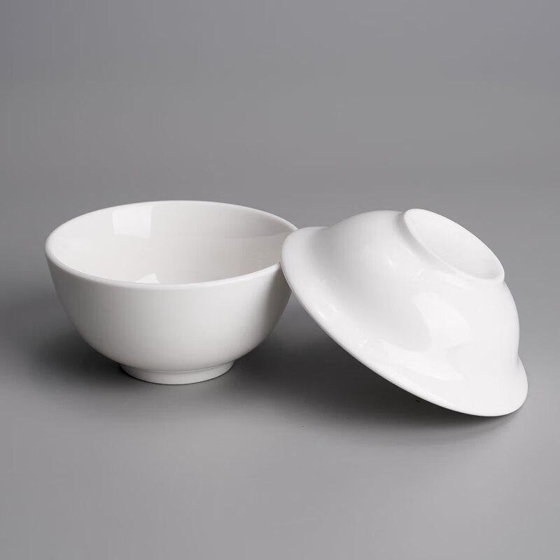 Guroo 4.5-inch Pure White Ceramic Rice Bowl