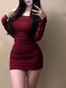 Drunken Cellar's New Plus-size, Pure and Sensual Lace One-shoulder Dress with a Feminine Touch and a Tight, Hip-hugging Short Skirt