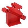 Adjustable Fletching Jig ABS Magnetic Straight Helix Fletching Jig with Clamps for Archery Arrow Red