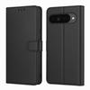 Coque pour Google Pixel 10 / Pixel 10 Pro - Portefeuille Noir Rabat Clapet Aimanté Rangement Cartes Phonillico®