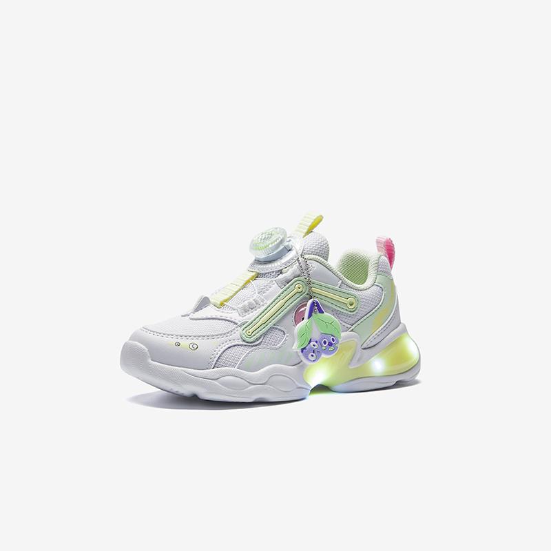Anta Kids Trendy Fashion Cool Light-Up Fun Sports Breathable Lightweight Shock Absorbing Low-Top Running Shoes Kids sneakers A22539909
