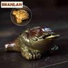 Yixing Purple Clay Wealth-attractin Golden Toad Color-changing Tea Pet Ancient Tea Games Tea Figurine Play Toys Tea Statue Craft