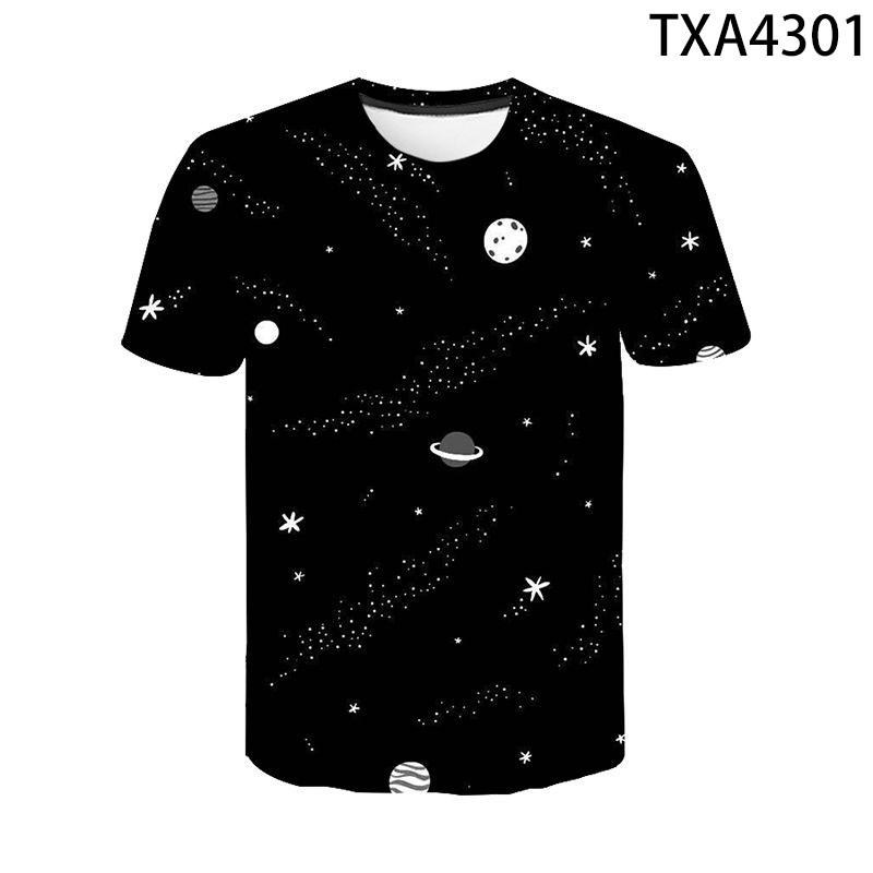 Astronaut Space Milky Way Universe 3D Printed T Shirts Casual Men Women Children Fashion Boy Girl Kids Streetwear Cotton Tops