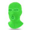 Winter Warm 3-hole Ear protection Embroidery White Knitted Full Face Mask Cover Cap Ski Mask Balaclava Pack for Men