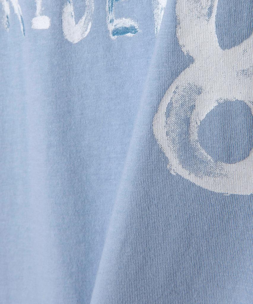 LEE Women'S American Typo T-Shirt Light Blue