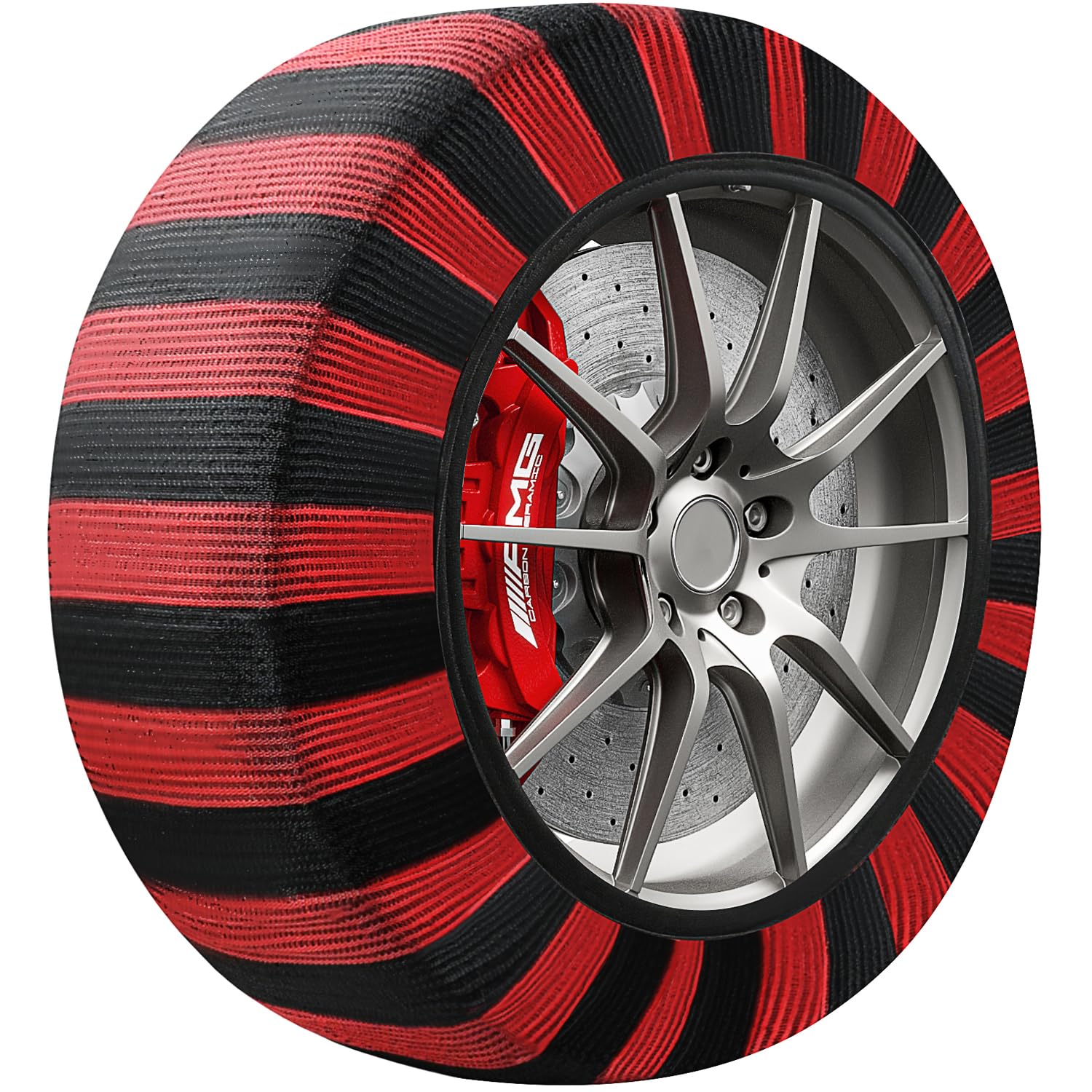 

Снежные тканевые цепи для шин для легкой установки без домкрата, с низкой вибрацией и в соответствии с правилами для цепей противоскольжения. Совместимы с XS носками, цепями, неметаллическими,