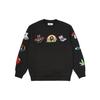 Palace Mixed Media Bitmap Crew Black Men Tops P22CS206