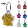 Puppy Town Jewelry Gift Mini Paw Pattern Puppy Dog Cat Collar ID Tag Pendant