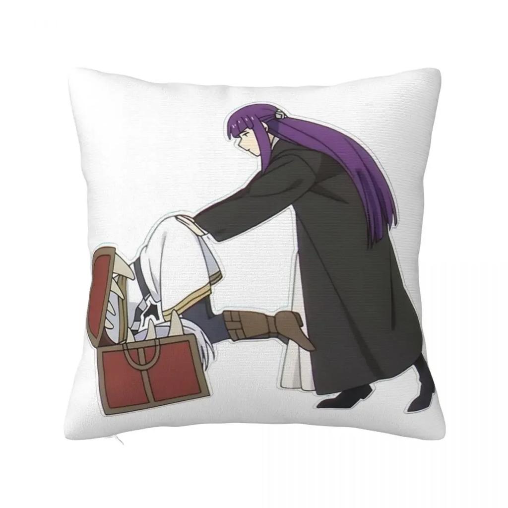 Sousou No Frieren Himmel Eisen Throw Pillow Cover Polyester Cushions for Sofa Novelty Cushion Covers