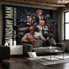 Chainsaw Man Wandteppich Ästhetisches Wandbehang Gedruckter Stoffdecke Dekorative Wandteppiche Für Schlafzimmer Wohnzimmer Heimdekoration