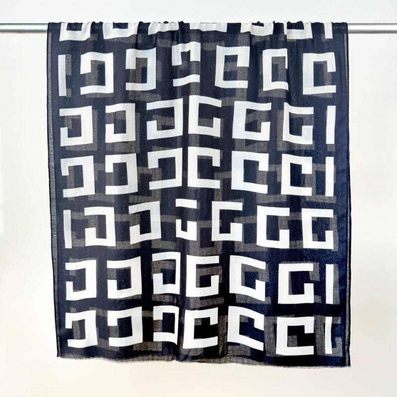 

Creative and simple letter-printed scarf, new cotton and linen long scarf, trendy and fashionable travel with scarf 90*180