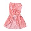Dog Dress Round Neck Sleeveless Soft Lightweight Elegant Stylish Puppy Dress for Daily Party Photo Shooting Pink
