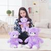 Purple Lavender Teddy Bear Plush: Cute Hugging Doll - Perfect Gift for Birthdays, Qixi, or Christmas
