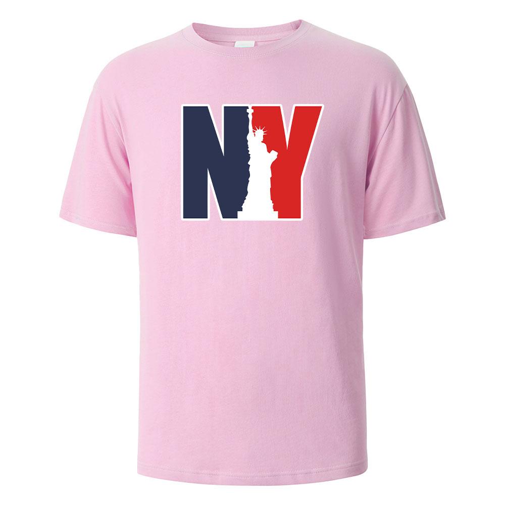 NewYork Print TShirt Summer Tees For Men Women 100 Cotton Oneck Oversize Casual Short sleeved Tops