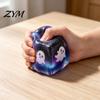 Unique Board Game Dice Accessories Halloween Ghost Squeeze Cube, Glitter Slow Rising Fidget Toy, Rebound Pinch Toys Soft Decompression Sensory Toy for