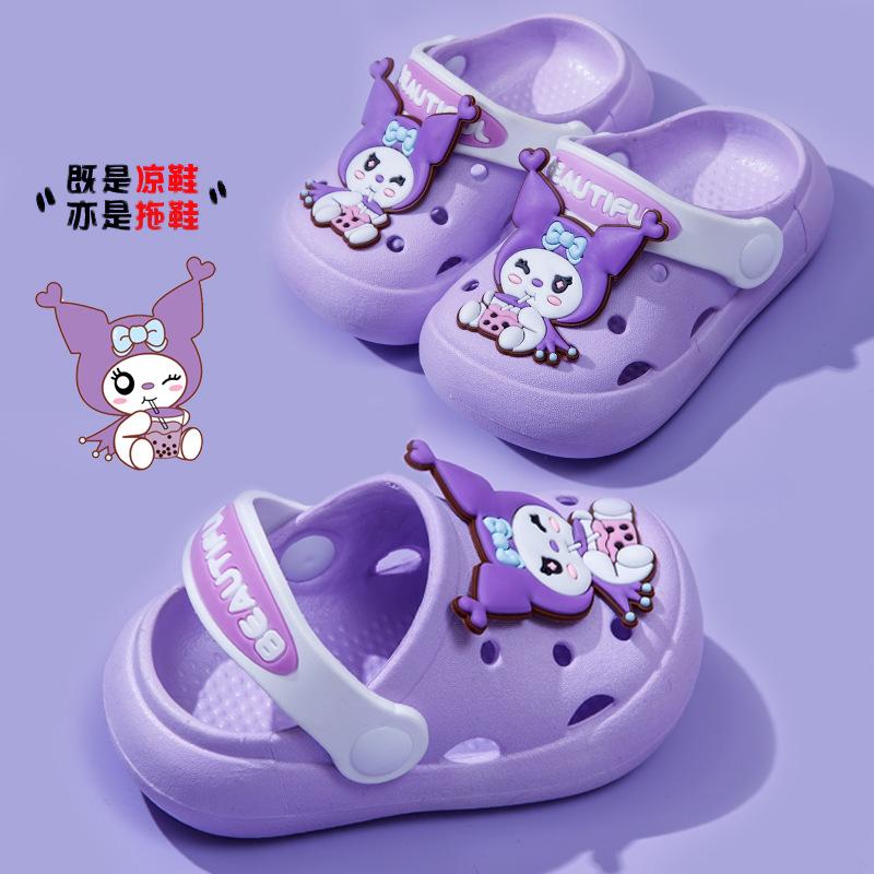 

Girls and boys non-slip children s sandals, cartoon clogs for girls and toddlers, suitable for outdoor wear 21/22Code【Insole Length