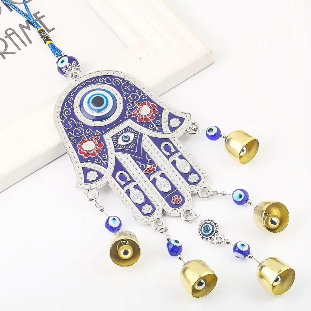 Hamsa Hand Blue Evil Eyes Pendant Wall Decoration Hamsa Hanging Pendant Home Decor